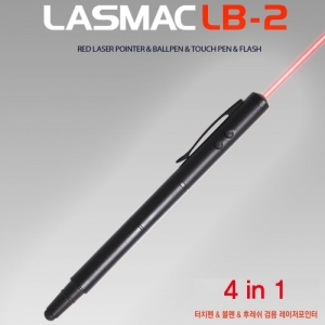 ,LB-2 라스맥 LB2 레드레이져 라이트 블랙바디에 경량 재질 볼펜기능 레이저포인터 [ 나만의 이니셜각인 서비스 ]